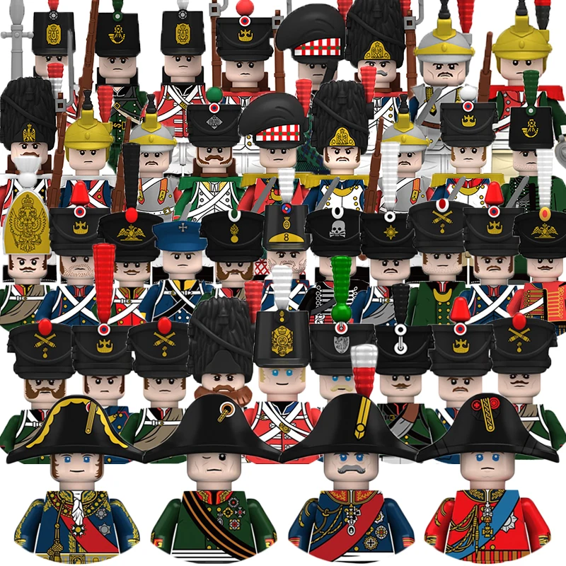Kids Gifts Napoleonic Wars Building Blocks French British Russia Military Figures Generals Marshal Duke Knights Medieval Bricks
Kids Gifts Napoleonic Wars Building Blocks French British Russia Military Figures Generals Marshal Duke Knights Medieval Bricks