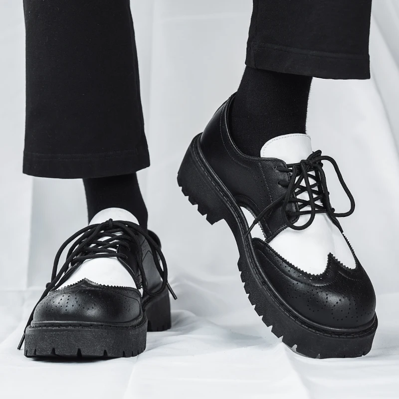 English-style Casual Casual Shoes Thick-soled Height-increasing Derby Shoes Simple Fashion Low-top Men's Shoes Zapatillas Hombre
English-style Casual Casual Shoes Thick-soled Height-increasing Derby Shoes Simple Fashion Low-top Men's Shoes Zapatillas Hombre