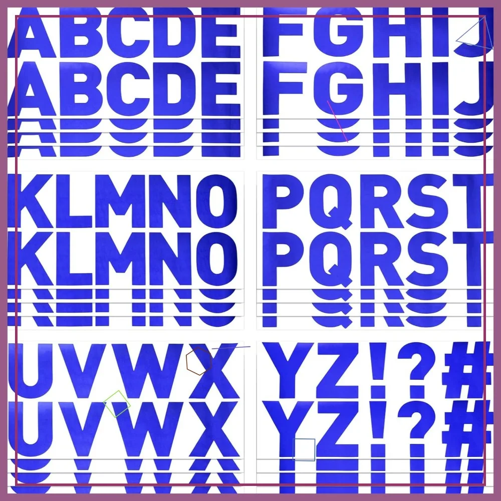 232 Pcs Large Letter Stickers 2.5 Inch Self Adhesive for Bulletin Board, Classroom, Window & Door Decor (Blue)
232 Pcs Large Letter Stickers 2.5 Inch Self Adhesive for Bulletin Board, Classroom, Window & Door Decor (Blue)