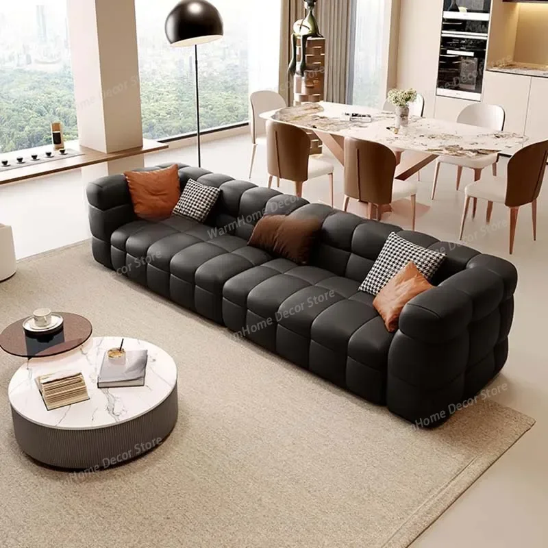 Comfortable Square Sofa Living Room Black Luxury European Modern Couches Leather Designer Divani Da Soggiorno Salon Furniture
Comfortable Square Sofa Living Room Black Luxury European Modern Couches Leather Designer Divani Da Soggiorno Salon Furniture