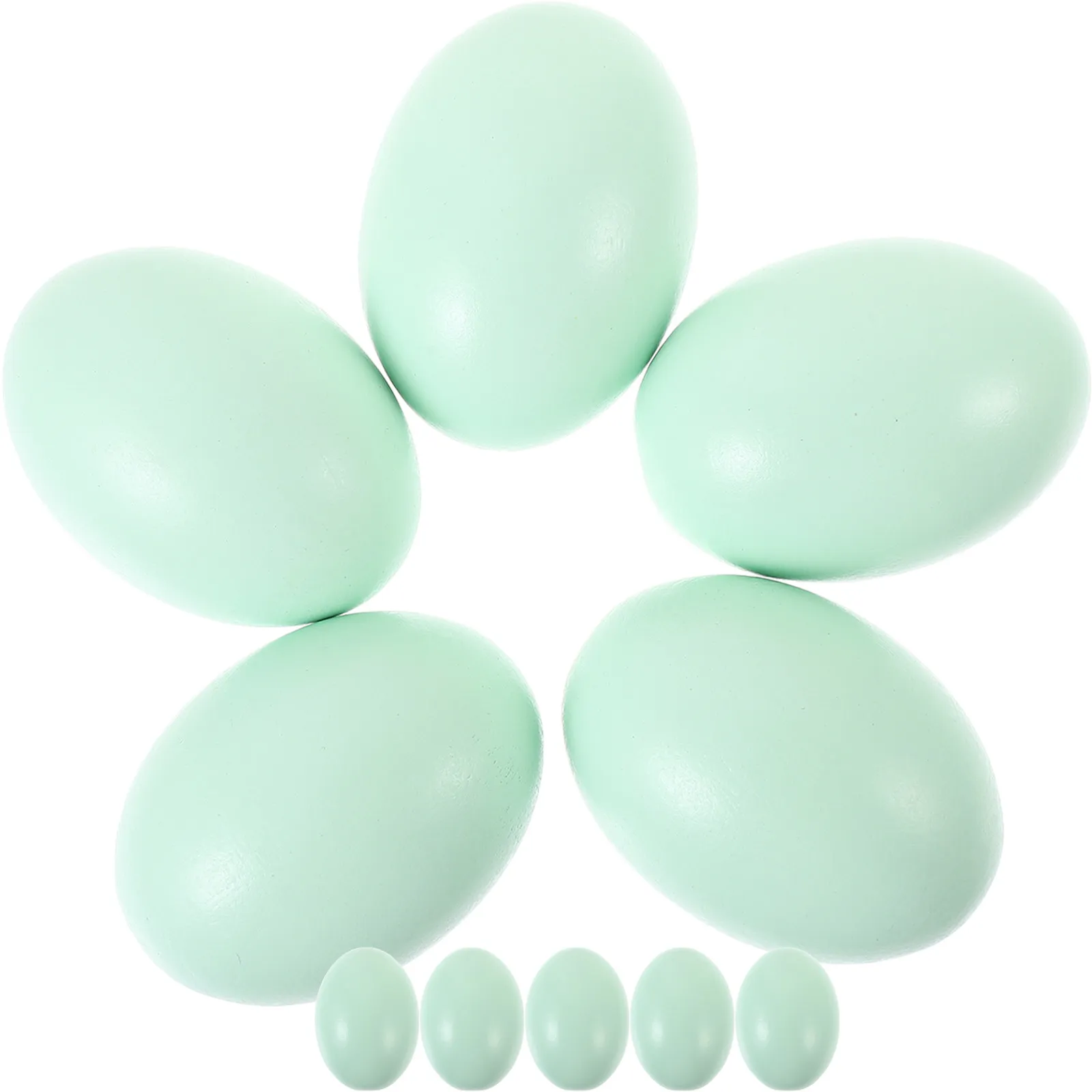 10Pcs Perfect Shape Simulated Wood Eggs Safe Non-Fragmenting Blank Decorative Props for Classroom Home Holiday Easter Craft
10Pcs Perfect Shape Simulated Wood Eggs Safe Non-Fragmenting Blank Decorative Props for Classroom Home Holiday Easter Craft