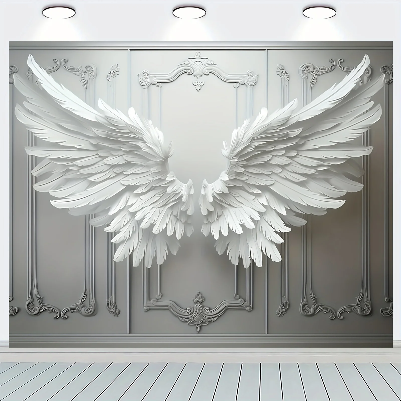 Multi-functional white feather angel wings background fabric - polyester fiber wall, suitable for photo and party decoration
Multi-functional white feather angel wings background fabric - polyester fiber wall, suitable for photo and party decoration