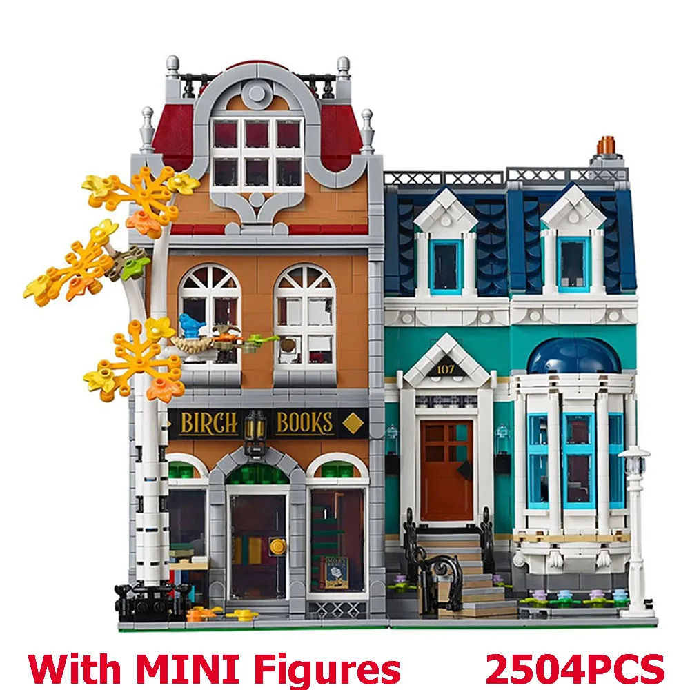 Bookshop Toy European Style Bookstore Architecture City Street View Building Blocks Bricks Christmas Gift Compatible 10270
Bookshop Toy European Style Bookstore Architecture City Street View Building Blocks Bricks Christmas Gift Compatible 10270