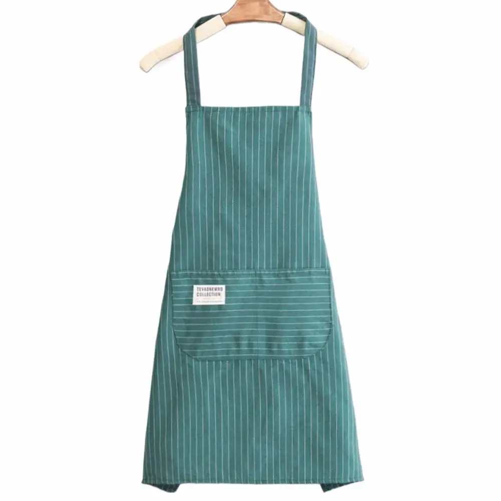 Kitchen Oil Resistant Aprons Striped Zippered Cotton Apron With Straps Breathable Apron Women's Dirt Resistant Work Clothes
Kitchen Oil Resistant Aprons Striped Zippered Cotton Apron With Straps Breathable Apron Women's Dirt Resistant Work Clothes
