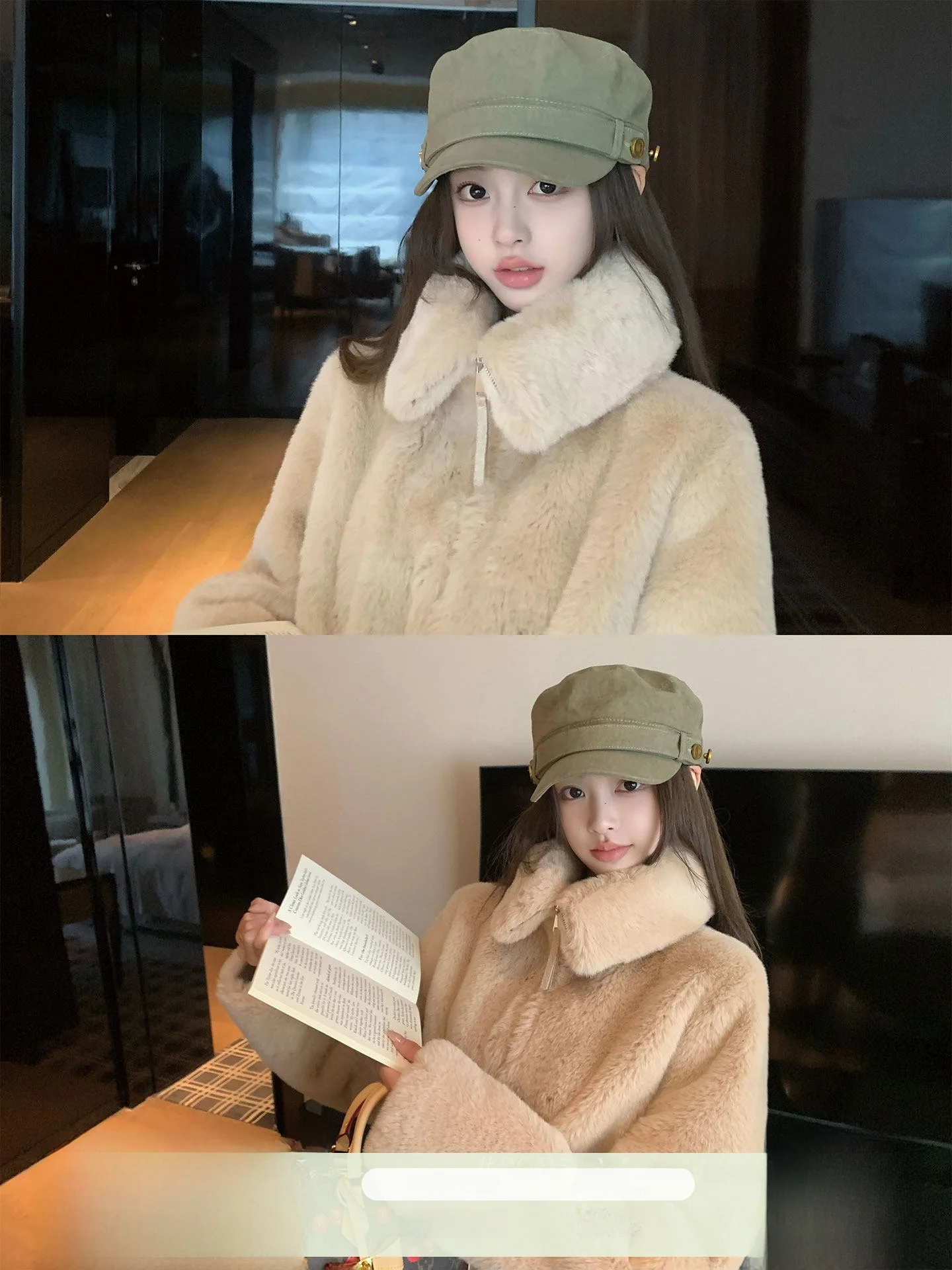 Okaaay Winter Soft Fufu Retro High-End Women's Coat Warmth-Insulated Eco-Friendly Fur Collar Stand-Up Zipper Closure Long Sleeve
Okaaay Winter Soft Fufu Retro High-End Women's Coat Warmth-Insulated Eco-Friendly Fur Collar Stand-Up Zipper Closure Long Sleeve