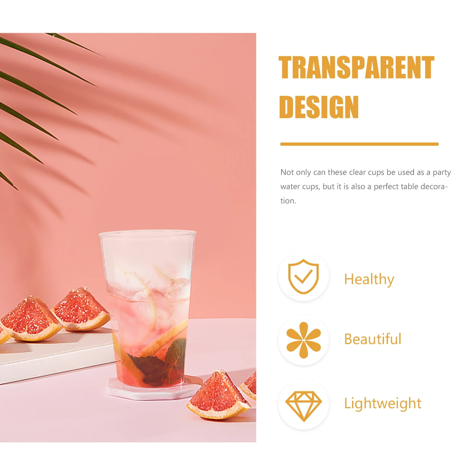 50Pcs Reusable Hard Plastic Clear Party Cups Stable Base Multi-Use Drink Cups Water Glasses Home Decoration Party Supplies 
50Pcs Reusable Hard Plastic Clear Party Cups Stable Base Multi-Use Drink Cups Water Glasses Home Decoration Party Supplies