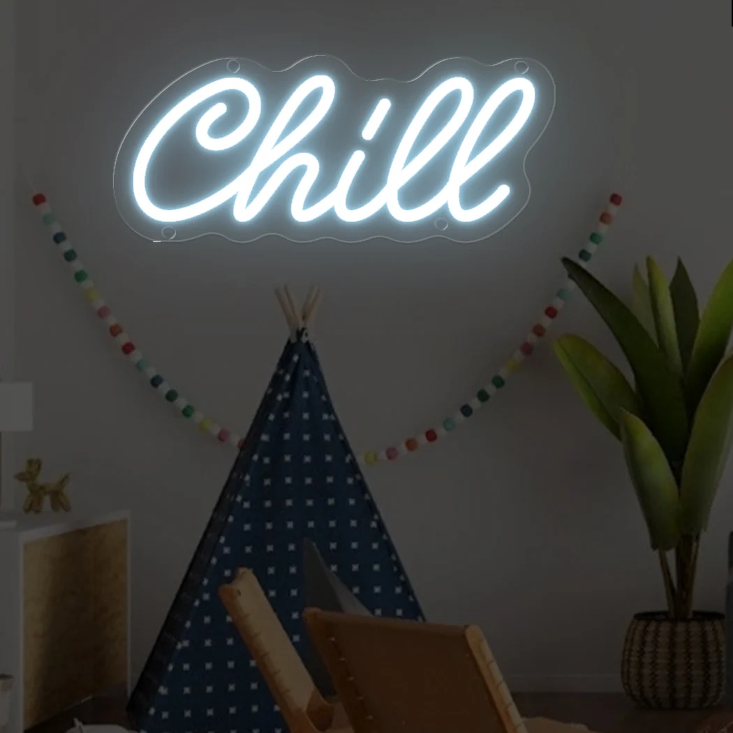 Chill Neon Sign LED Wall Neon Signs Birthday Wedding Party Game Room Bedroom Wall Light for Office Bar Club Neon Led Sign Light
Chill Neon Sign LED Wall Neon Signs Birthday Wedding Party Game Room Bedroom Wall Light for Office Bar Club Neon Led Sign Light