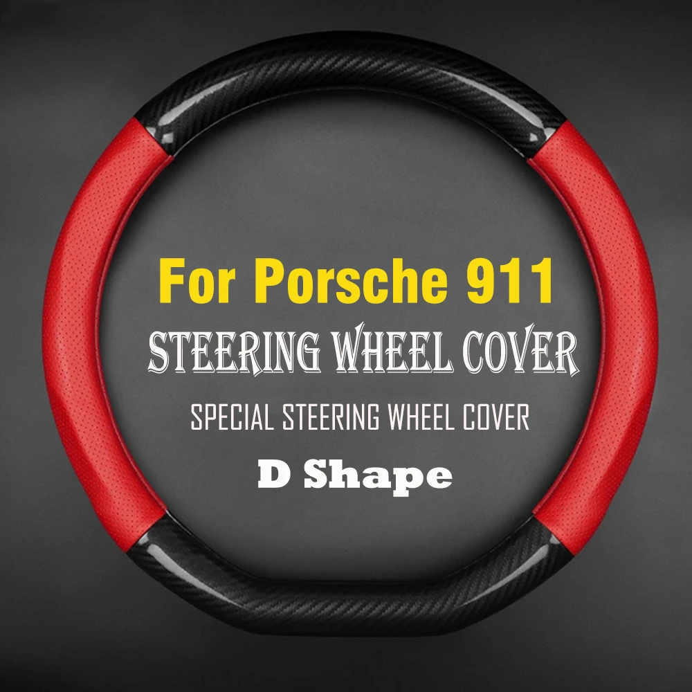Car Steering Wheel Cover Anti-Slip Black Leather Original Steering Wheel Anti Slip Special For Porsche Cayenne 911 Accessories
Car Steering Wheel Cover Anti-Slip Black Leather Original Steering Wheel Anti Slip Special For Porsche Cayenne 911 Accessories