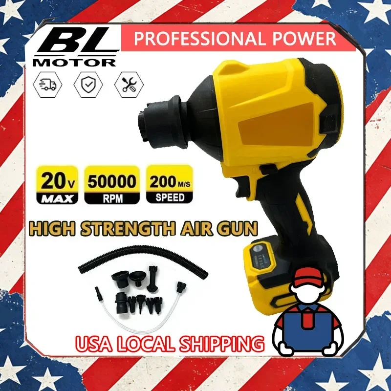 Fit Dewalt Air Blower Brushless Cordless Dusting Machine Electric Dust Blower Inflator Handheld Fan For 20V Battery Tool
Fit Dewalt Air Blower Brushless Cordless Dusting Machine Electric Dust Blower Inflator Handheld Fan For 20V Battery Tool