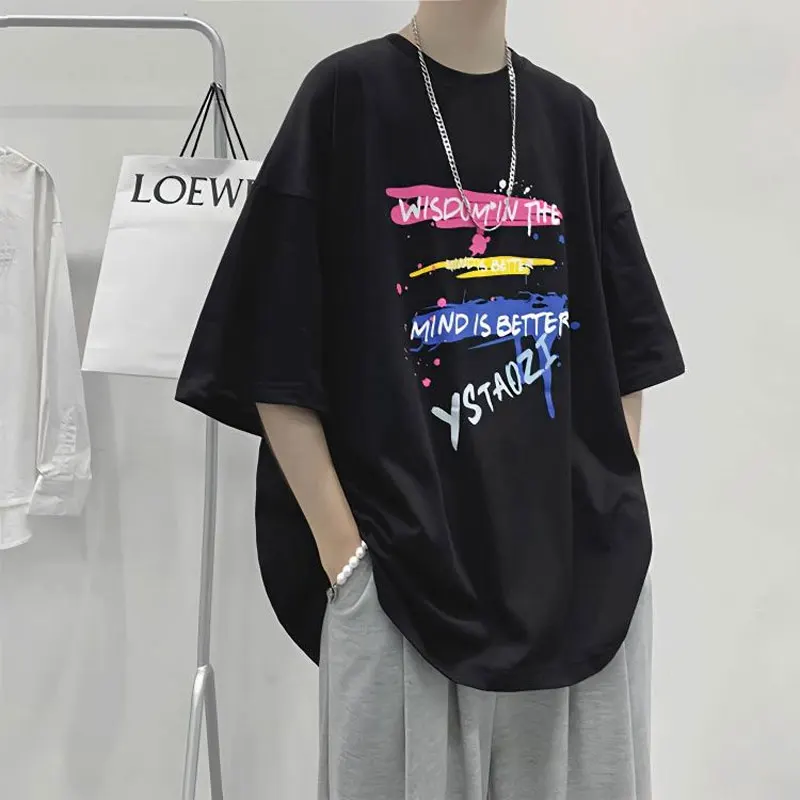 Young Style Letter Printed Pullovers Summer Fashionable Contrasting Colors Men's Clothing Basic Casual O-Neck American T-shirts
Young Style Letter Printed Pullovers Summer Fashionable Contrasting Colors Men's Clothing Basic Casual O-Neck American T-shirts