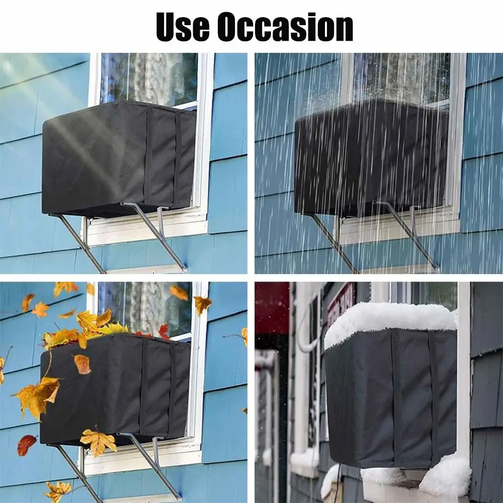 Новый черный оконный чехол для кондиционера, сверхпрочная ткань Оксфорд, пылезащитный чехол, изоляционный защитник, наружное окно
Новый черный оконный чехол для кондиционера, сверхпрочная ткань Оксфорд, пылезащитный чехол, изоляционный защитник, наружное окно