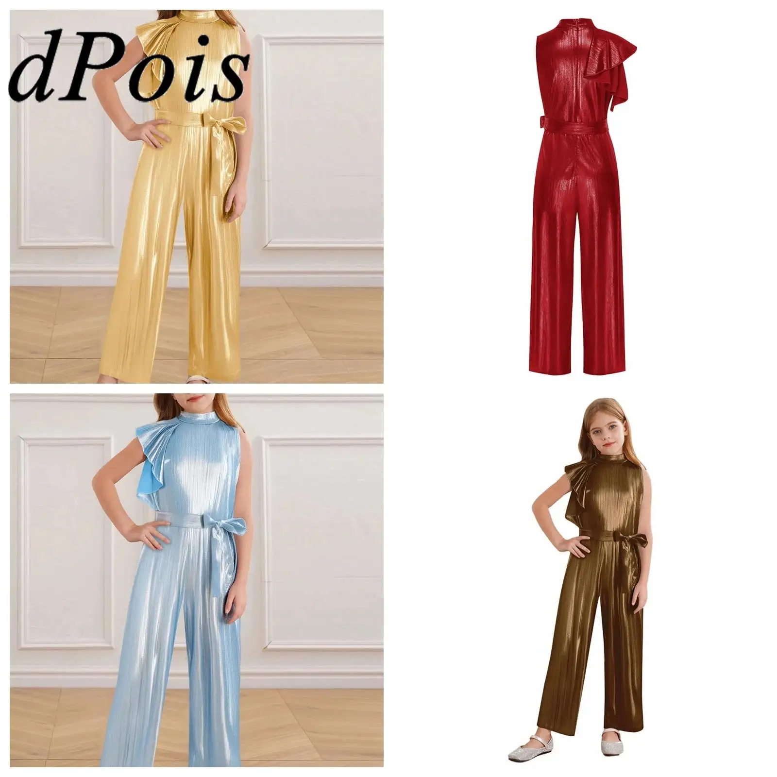 Girls Fashion Jumpsuits Children's Event Festival Costumes Kids Long Romper Street Jazz Stage Costume Shiny High Waist Jumpsuit
Girls Fashion Jumpsuits Children's Event Festival Costumes Kids Long Romper Street Jazz Stage Costume Shiny High Waist Jumpsuit