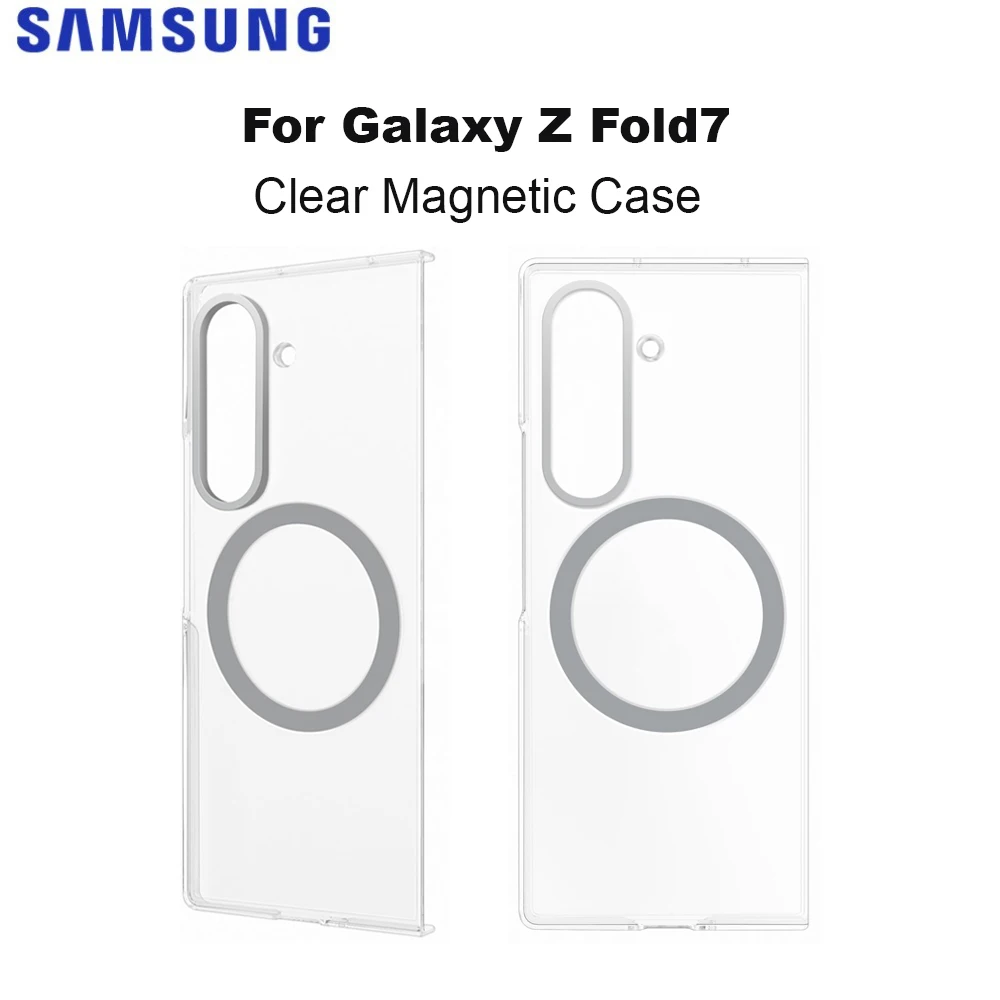 Samsung Yuchuan Original Clear Magnetic Phone Case for Galaxy Z Fold7 Two-Piece Design with Magnet Protection
Samsung Yuchuan Original Clear Magnetic Phone Case for Galaxy Z Fold7 Two-Piece Design with Magnet Protection