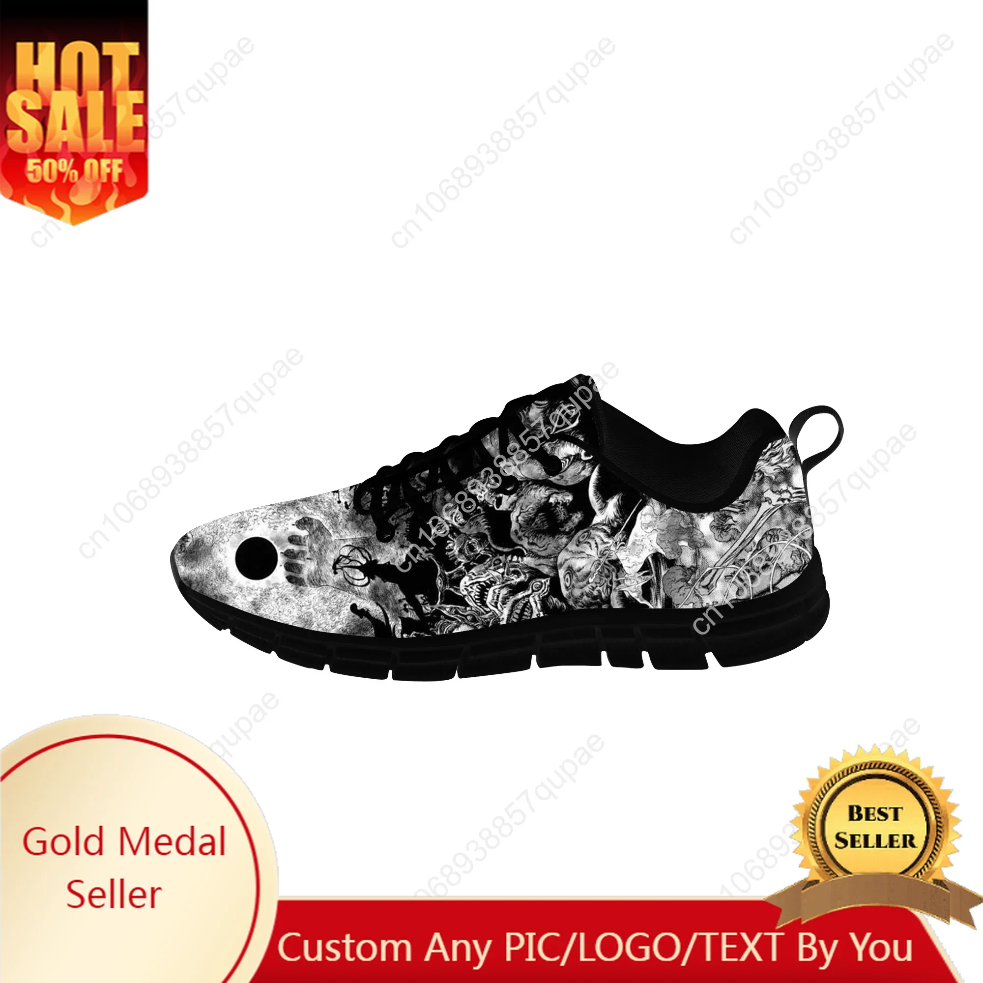 Hot Cartoon Cool Berserk Sports Shoes Mens Womens Teenager Sneakers Casual Custom High Quality Couple Shoes Black Running Shoes
Hot Cartoon Cool Berserk Sports Shoes Mens Womens Teenager Sneakers Casual Custom High Quality Couple Shoes Black Running Shoes