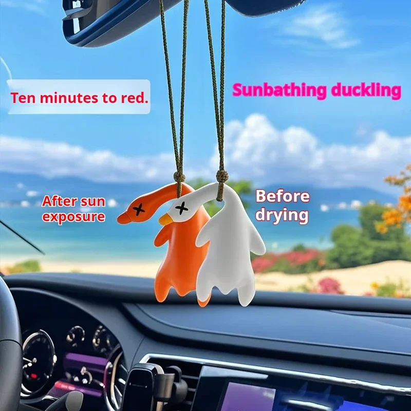 UV Color Changing Duck Car Accessory Photochromic Keychain Hanging Ornament Creative Party Favors Gifts for Cars Home Decor
UV Color Changing Duck Car Accessory Photochromic Keychain Hanging Ornament Creative Party Favors Gifts for Cars Home Decor