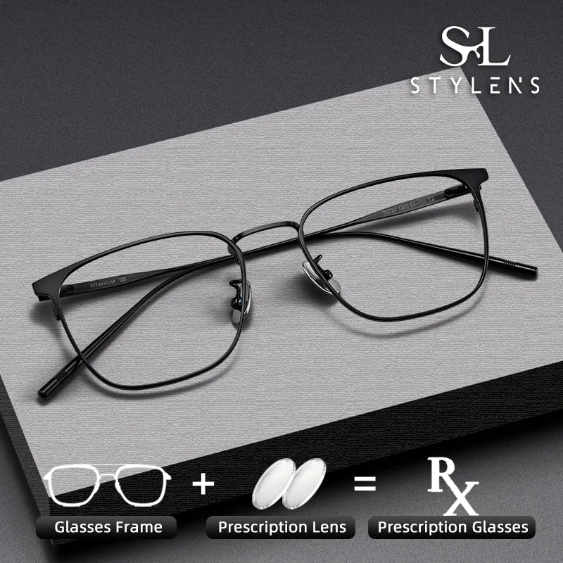 STYLENS деловые сверхлегкие очки из чистого титана, фотохромные очки, мужские очки с защитой от синего луча, индивидуальная настройка по рецепту 30020
STYLENS деловые сверхлегкие очки из чистого титана, фотохромные очки, мужские очки с защитой от синего луча, индивидуальная настройка по рецепту 30020