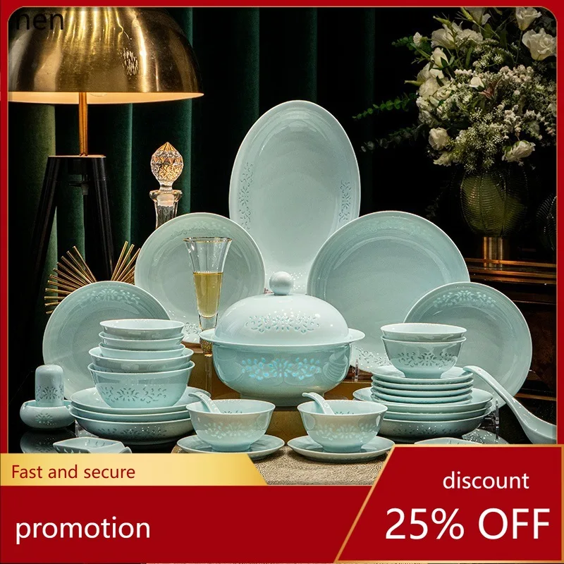 Hxl high-temperature underglaze dinnerware set - white porcelain, easy to clean
Hxl high-temperature underglaze dinnerware set - white porcelain, easy to clean