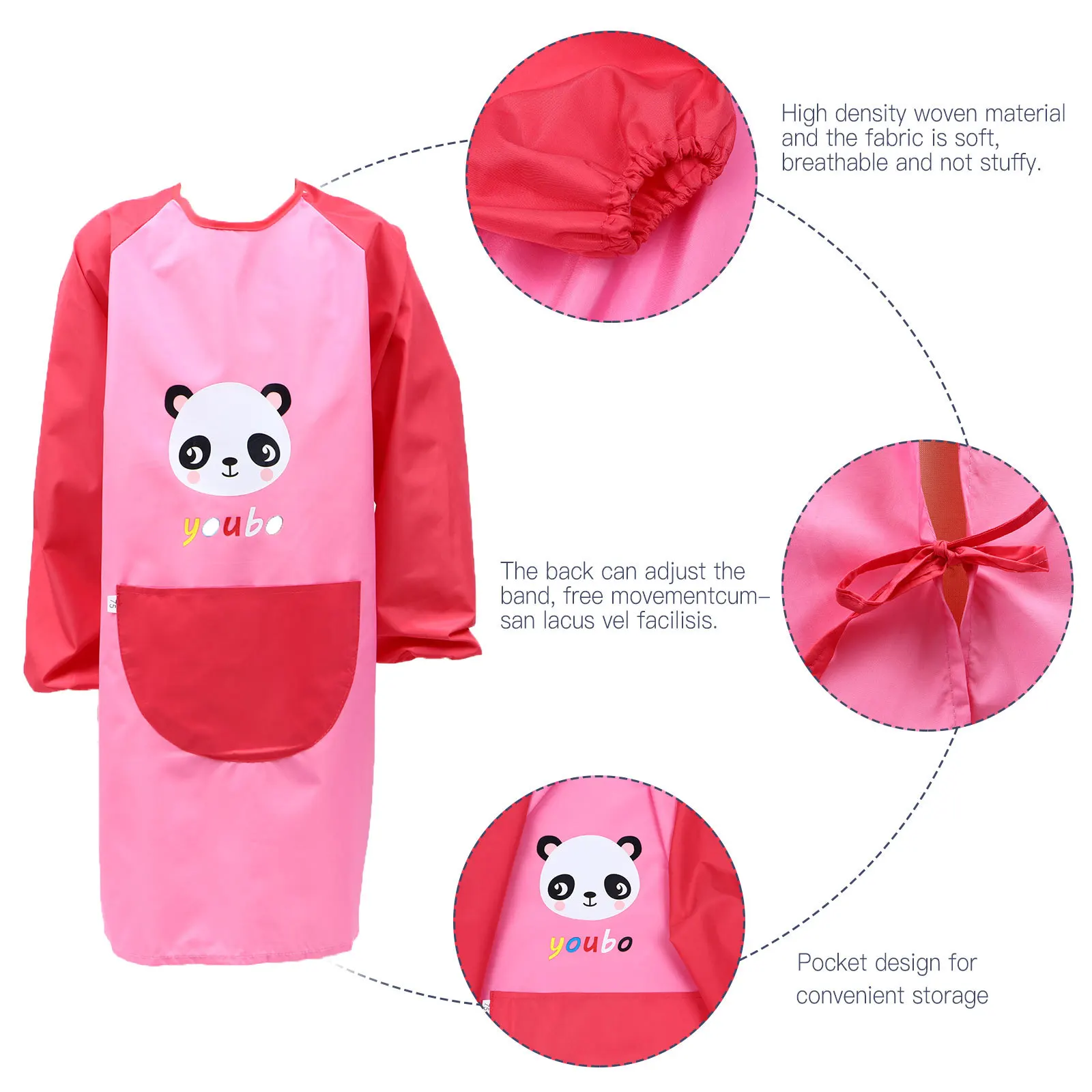 Waterproof Children Apron High Quality Material No Peculiar Smell Soft Breathable Not Stuffy with Pocket Design 
Waterproof Children Apron High Quality Material No Peculiar Smell Soft Breathable Not Stuffy with Pocket Design