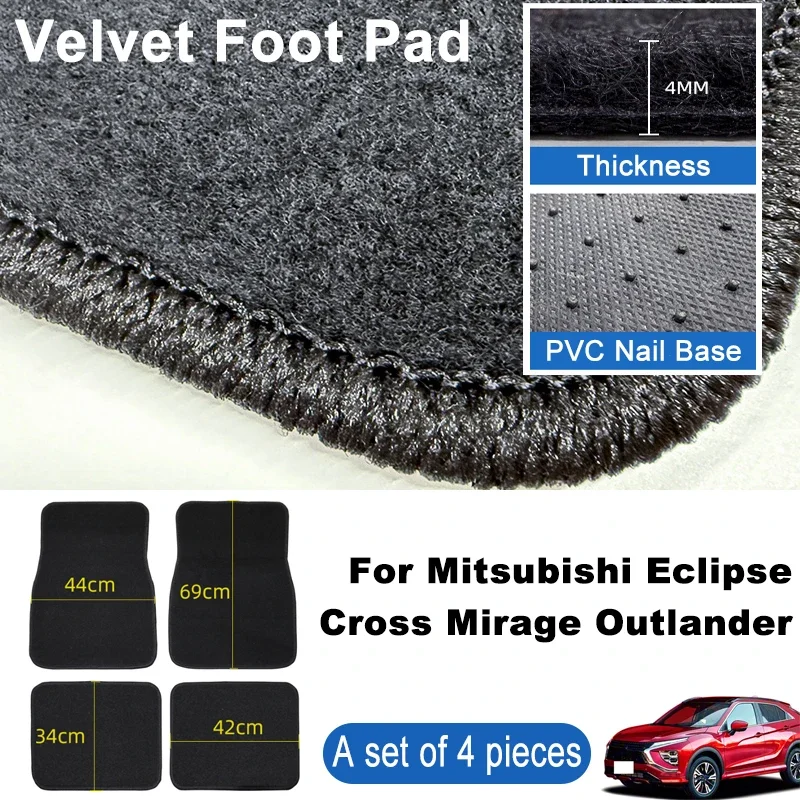 For Mitsubishi Eclipse Cross Mirage Outlander Car Floor Mats Black Non-Slip 4Pcs Front & Rear Foot Mats Carpets Rugs Accessories
For Mitsubishi Eclipse Cross Mirage Outlander Car Floor Mats Black Non-Slip 4Pcs Front & Rear Foot Mats Carpets Rugs Accessories