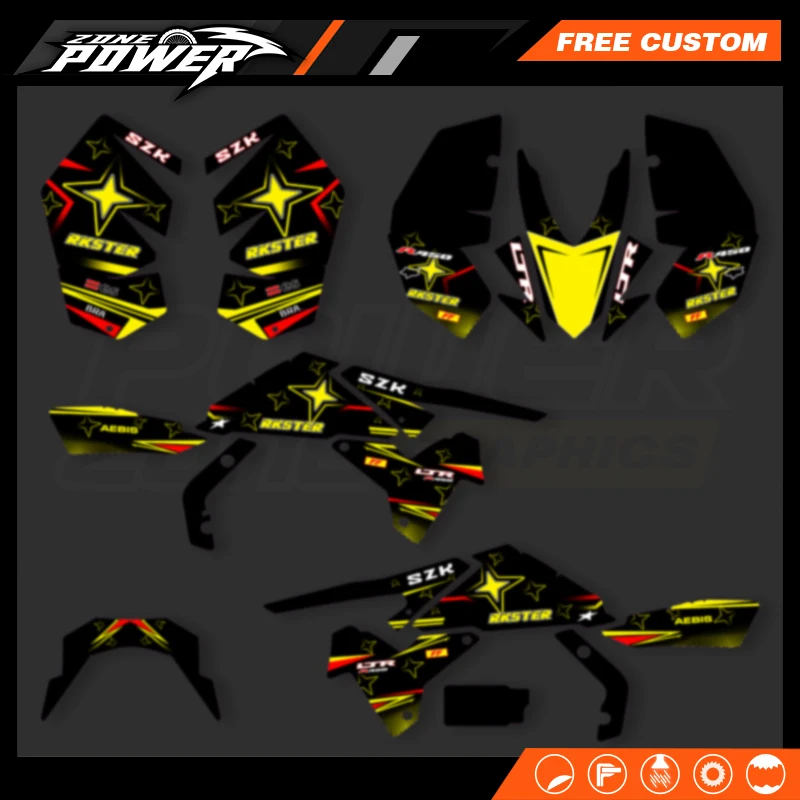 Пользовательские графические наклейки Powerzone, Набор наклеек для SUZUKI LTR450 450R мотоцикла 01
Пользовательские графические наклейки Powerzone, Набор наклеек для SUZUKI LTR450 450R мотоцикла 01