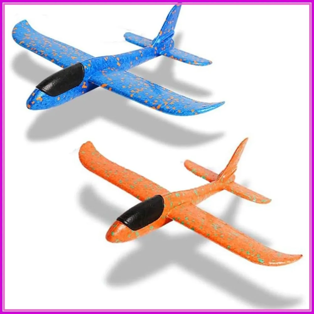2 Pack Throwing Foam Airplanes, 13.7" 2 Flight Mode Glider Inertia Planes, EPP Flying Aircraft for Outdoor Sport
2 Pack Throwing Foam Airplanes, 13.7" 2 Flight Mode Glider Inertia Planes, EPP Flying Aircraft for Outdoor Sport