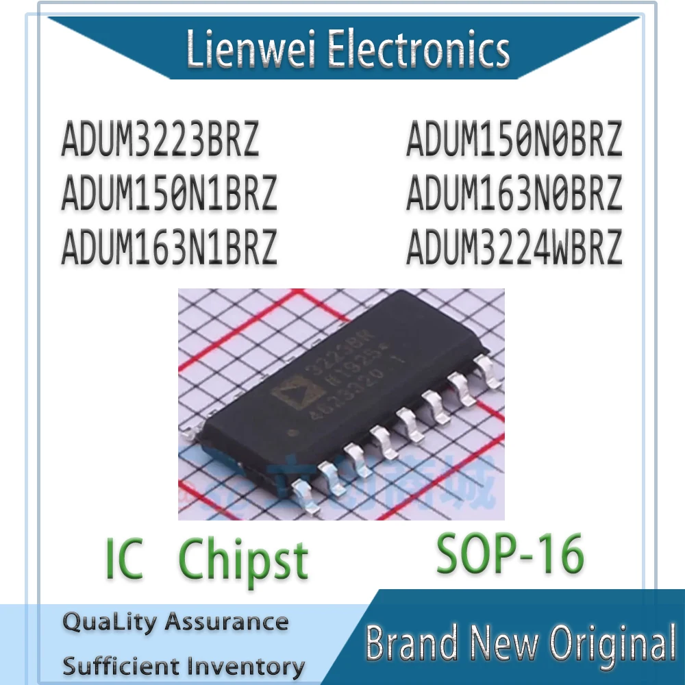 100% New Original ADUM3223BRZ ADUM150N0BRZ ADUM150N1BRZ ADUM163N0BRZ ADUM163N1BRZ ADUM3224WBRZ IC Chipset SOP-16 
100% New Original ADUM3223BRZ ADUM150N0BRZ ADUM150N1BRZ ADUM163N0BRZ ADUM163N1BRZ ADUM3224WBRZ IC Chipset SOP-16
