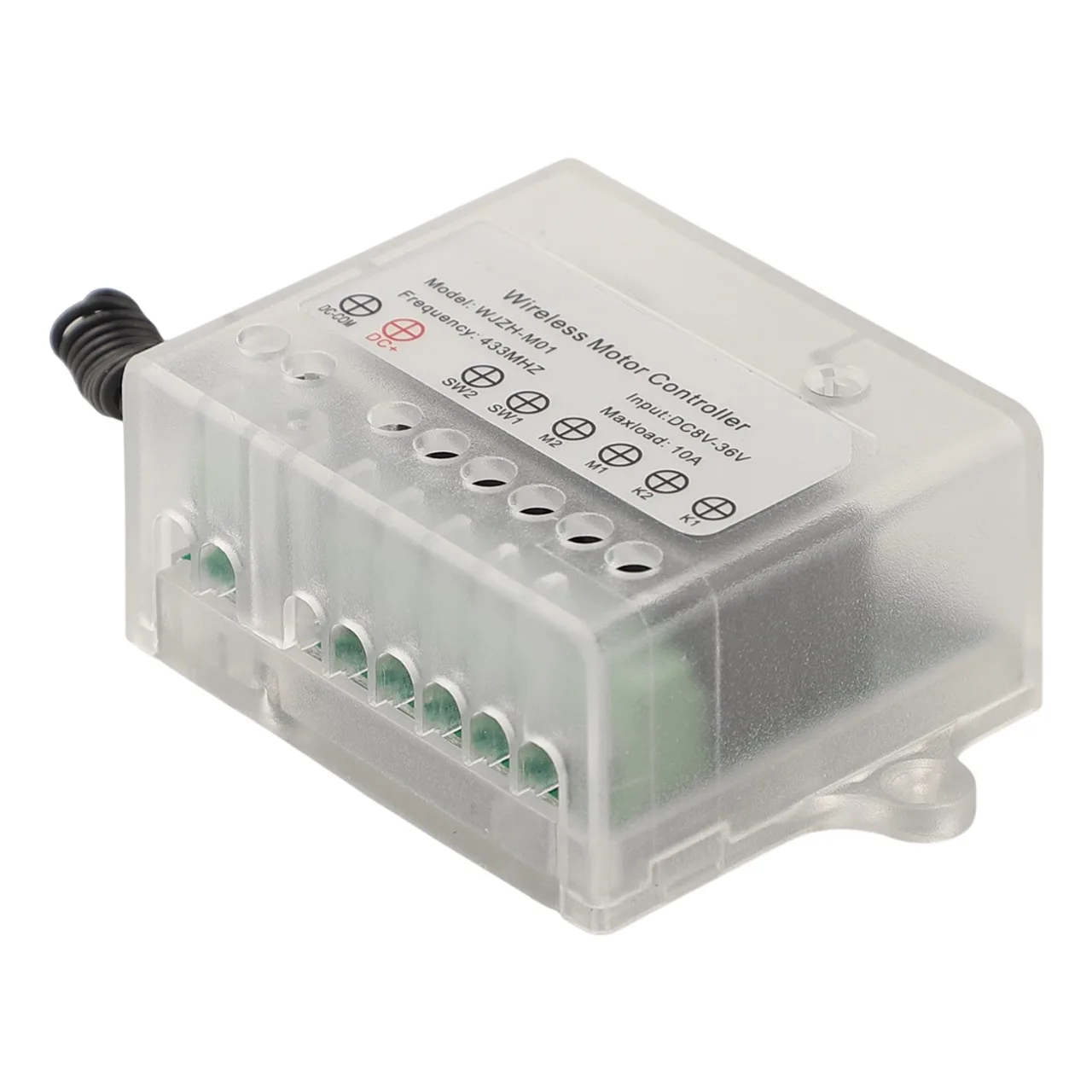 Управление линейным приводом 68*44*25 мм, 2,68*1,73*0,98 дюйма, переключатель дистанционного управления двигателем, вращение вперед и назад, стабильный сигнал 
Управление линейным приводом 68*44*25 мм, 2,68*1,73*0,98 дюйма, переключатель дистанционного управления двигателем, вращение вперед и назад, стабильный сигнал