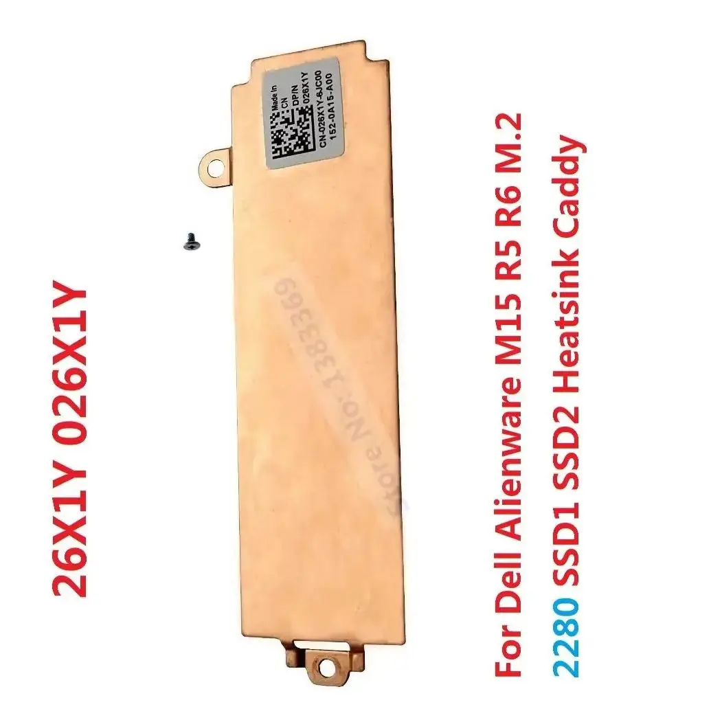 Replacement M.2 NVME 2230 2280 SSD Mounting Metal Bracket Heatsink Shield Cover Caddy Holder for Dell Alienware M15 R5 R6 2021
Replacement M.2 NVME 2230 2280 SSD Mounting Metal Bracket Heatsink Shield Cover Caddy Holder for Dell Alienware M15 R5 R6 2021