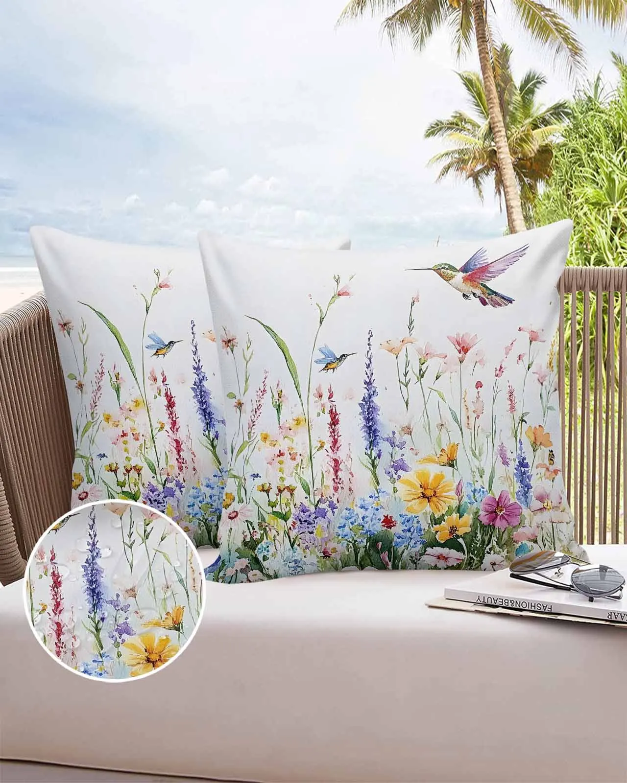 Colorful Flower Field Bird Sofa Cushion Cover Bed Pillow Cover Home Decorative Waterproof Pillow Cases
Colorful Flower Field Bird Sofa Cushion Cover Bed Pillow Cover Home Decorative Waterproof Pillow Cases