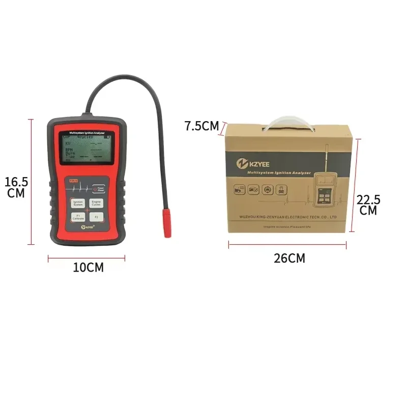 Тестер анализатора зажигания с несколькими системами KM20, измеряет искровое напряжение, тестер свечей зажигания TimeSpark Plug, обнаружение катушки высокого напряжения
Тестер анализатора зажигания с несколькими системами KM20, измеряет искровое напряжение, тестер свечей зажигания TimeSpark Plug, обнаружение катушки высокого напряжения