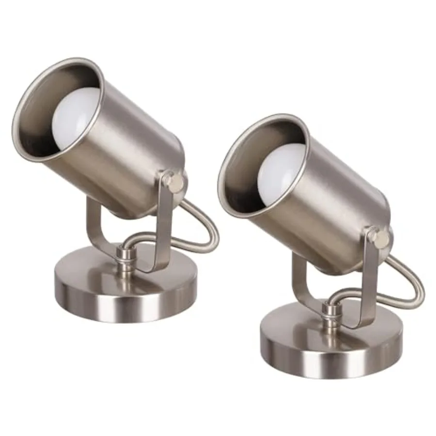 Modern Multipurpose Spotlight Desk or Wall Mount Accent Lamp, 6",,Set of 2
Modern Multipurpose Spotlight Desk or Wall Mount Accent Lamp, 6",,Set of 2