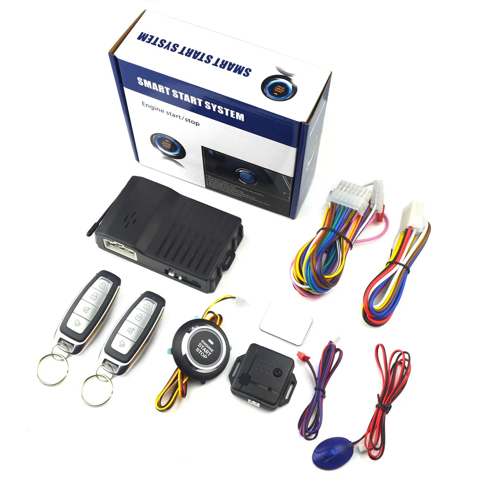 Remote Starter and Car Alarm Smart App Remote Start Stop System for Cars Engine Push Start System with Auto Ignition Button