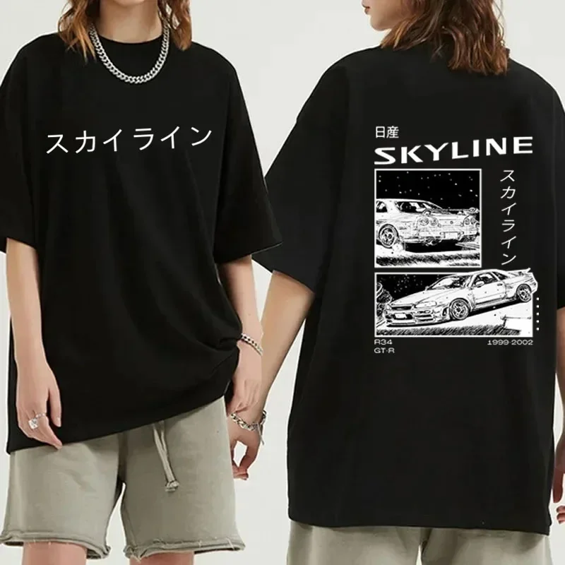 Fashion Cotton T-Shirt Drift Japan Anime AE86 Inifirst D Summer Casual T-Shirt R34 Skyline GTR JDM Oversized Print T Shirts Tees
Fashion Cotton T-Shirt Drift Japan Anime AE86 Inifirst D Summer Casual T-Shirt R34 Skyline GTR JDM Oversized Print T Shirts Tees