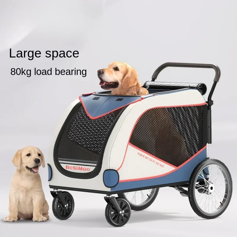 Jumbo Pet Stroller for Senior Large Dogs, Foldable and Portable for Convenient Transport
Jumbo Pet Stroller for Senior Large Dogs, Foldable and Portable for Convenient Transport