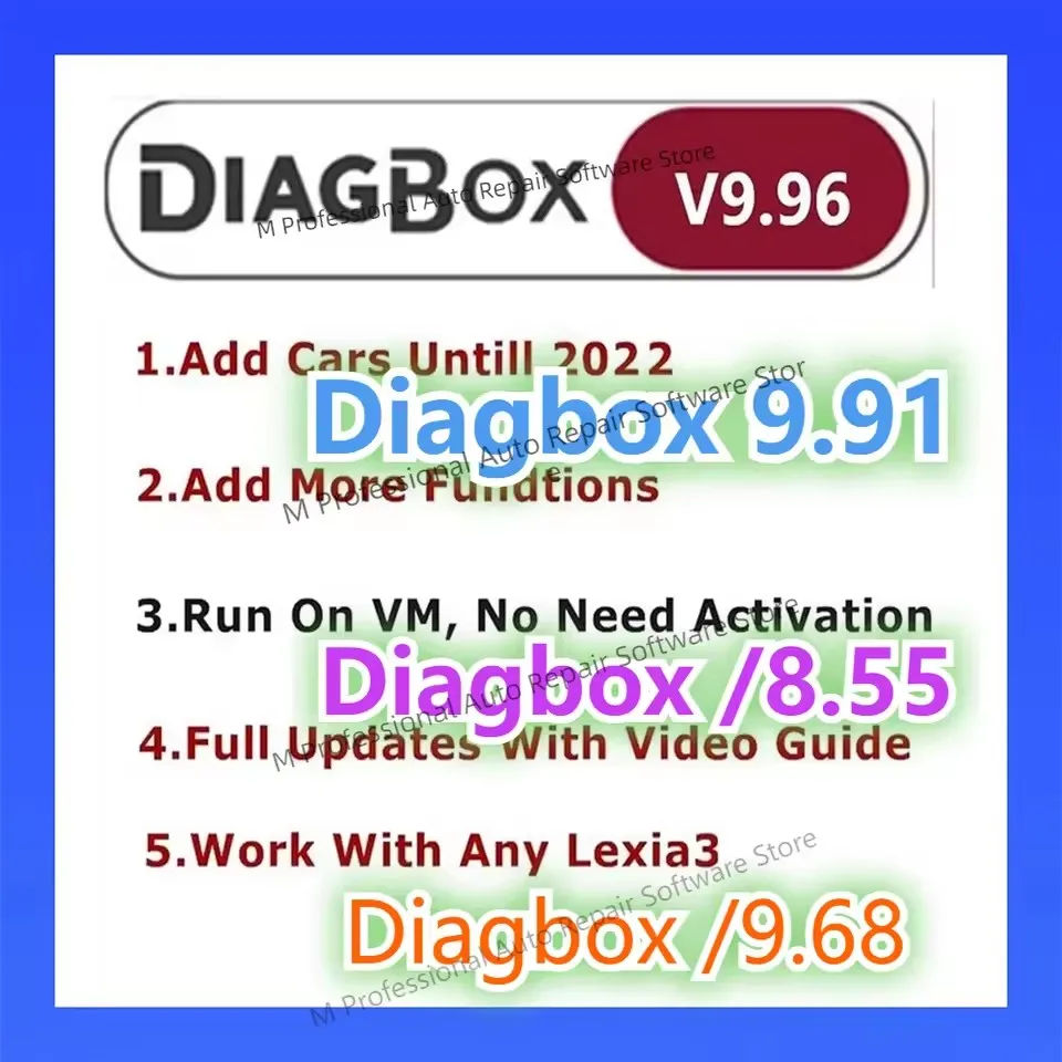 DIAGBOX V9.96+V9.91+V9.68+V8.55 Full Update For Lexia3 PP2000 Lexia-3 Diagbox 9.96 For Citroen/Peogeot Diagnostic Tool To 2022
DIAGBOX V9.96+V9.91+V9.68+V8.55 Full Update For Lexia3 PP2000 Lexia-3 Diagbox 9.96 For Citroen/Peogeot Diagnostic Tool To 2022