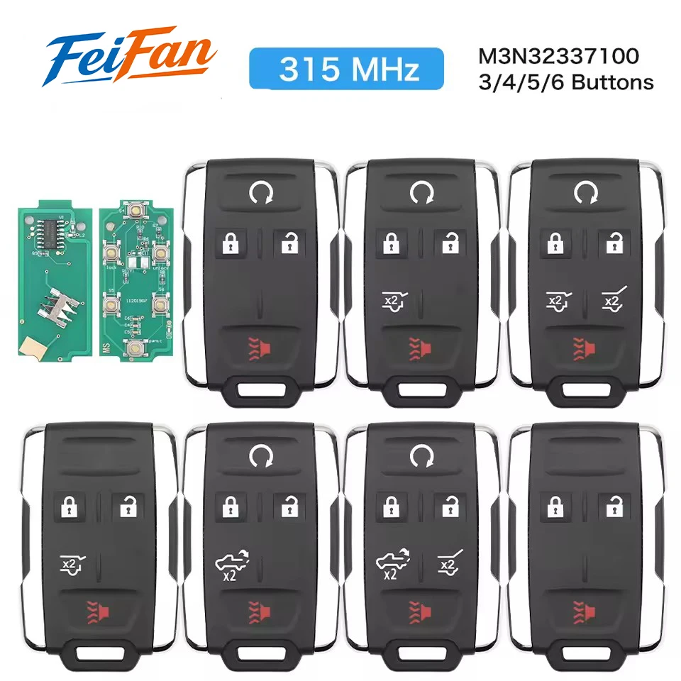 FeiFan M3N-32337100 M3N-32337200 Remote Car Key Fob for Chevrolet Tahoe Colorado Silverado Suburban for GMC Canyon Sierra Yukon
FeiFan M3N-32337100 M3N-32337200 Remote Car Key Fob for Chevrolet Tahoe Colorado Silverado Suburban for GMC Canyon Sierra Yukon