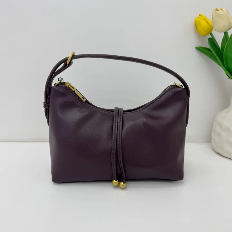 New Round Bead Tassel Decoration Handbags High Quality Women PU Leather Underarm Shoulder Bag Ladies Small Half-moon Bag
New Round Bead Tassel Decoration Handbags High Quality Women PU Leather Underarm Shoulder Bag Ladies Small Half-moon Bag