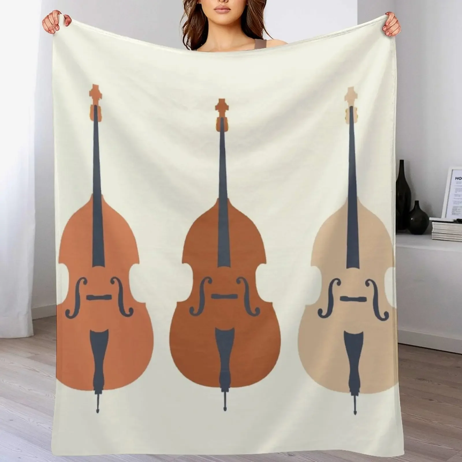 Trio of Terracotta Double Basses Throw Blanket Warm Cozy Throw Blanket for Living Room Couch
Trio of Terracotta Double Basses Throw Blanket Warm Cozy Throw Blanket for Living Room Couch