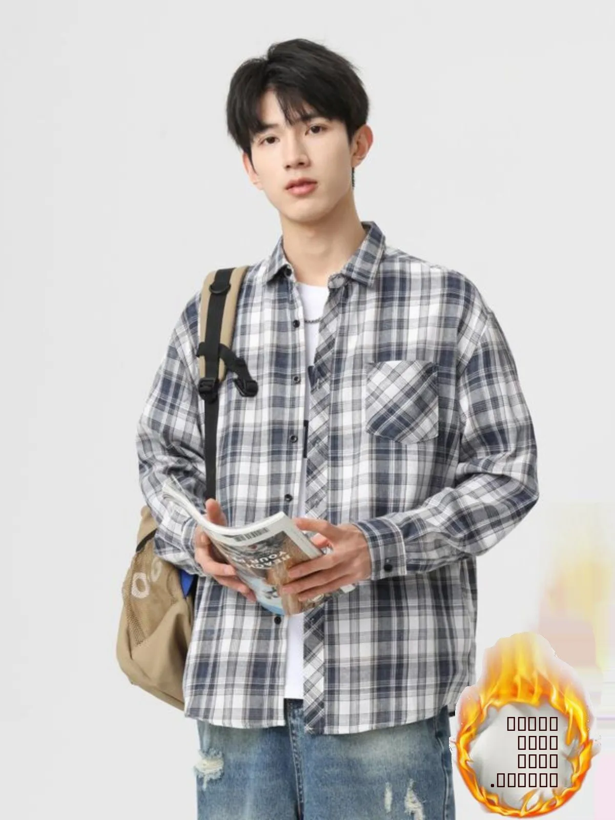 Thickened Fleece Long Sleeve Shirt Men's Casual Loose Vintage Plaid Shirt Autumn Winter New Style Fashion Breathable Button up
Thickened Fleece Long Sleeve Shirt Men's Casual Loose Vintage Plaid Shirt Autumn Winter New Style Fashion Breathable Button up