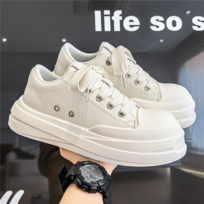 Men's Thick Bottom Elevated Chunky Shoes Anti-Slip Wear-Resistant Outdoor Casual Sports Shoes Trendy All-Match White Sneakers
Men's Thick Bottom Elevated Chunky Shoes Anti-Slip Wear-Resistant Outdoor Casual Sports Shoes Trendy All-Match White Sneakers