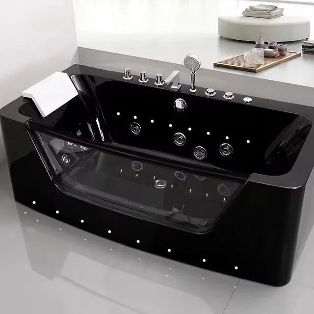 Black or White Luxury Rectangular Transparent Acrylic Bath Tub Whirlpool Massage Bathtub With Led Lightpromote sales
Black or White Luxury Rectangular Transparent Acrylic Bath Tub Whirlpool Massage Bathtub With Led Lightpromote sales