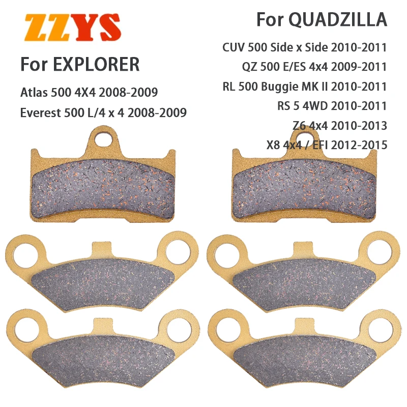 Motorcycle Front Rear Brake Pad for EXPLORER Atlas Everest 500 for QUADZILLA QZ500 RL500 RS500 CUV QZ RL RS 500 Buggie Z6 Z8 4x4
Motorcycle Front Rear Brake Pad for EXPLORER Atlas Everest 500 for QUADZILLA QZ500 RL500 RS500 CUV QZ RL RS 500 Buggie Z6 Z8 4x4