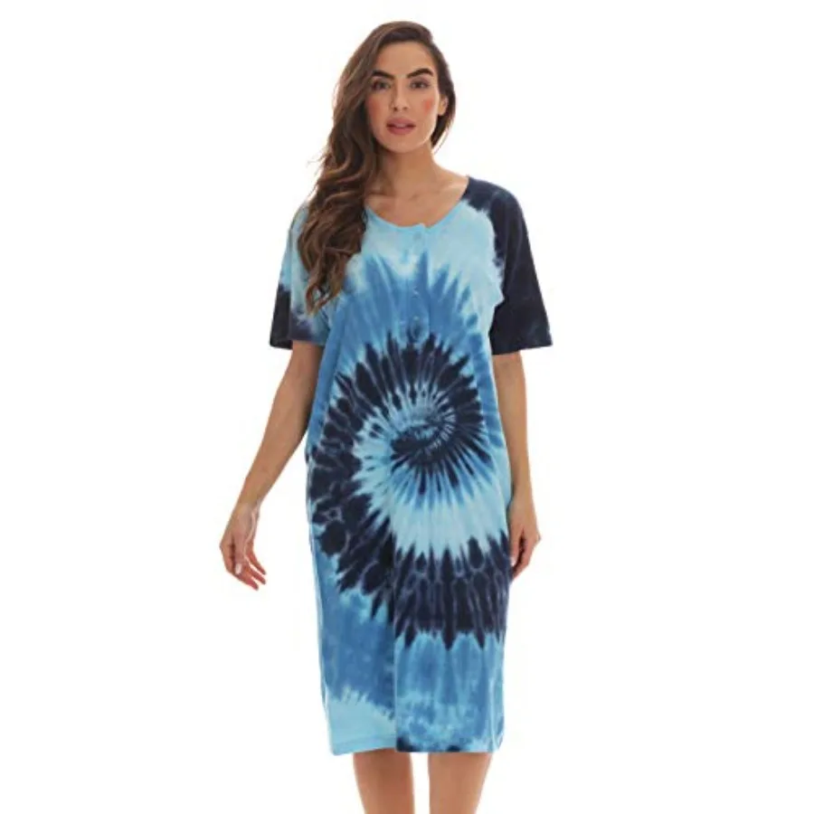 Just Love Women's Nightgown, 100% Cotton Short Sleeve Henley Sleep Shirt
Just Love Women's Nightgown, 100% Cotton Short Sleeve Henley Sleep Shirt