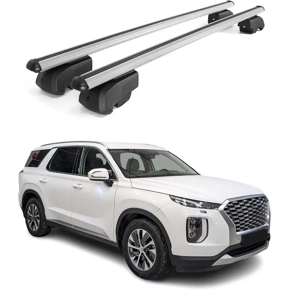 Roof Rack Cross Bars for Hyundai Palisade 2020-2025 Lockable 165Lbs Aluminium Silver 2Pcs fits Cargo Carriers Kayak Canoe Bike S
Roof Rack Cross Bars for Hyundai Palisade 2020-2025 Lockable 165Lbs Aluminium Silver 2Pcs fits Cargo Carriers Kayak Canoe Bike S