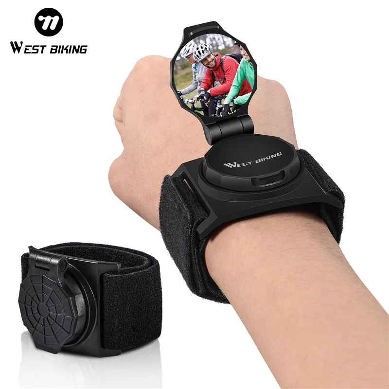 WEST BIKING Bicycle Wrist Rearview Mirror Adjustable Wide Angle Clear Vision Rear View Mirror Cycling Wristband Bike Accessories
WEST BIKING Bicycle Wrist Rearview Mirror Adjustable Wide Angle Clear Vision Rear View Mirror Cycling Wristband Bike Accessories
