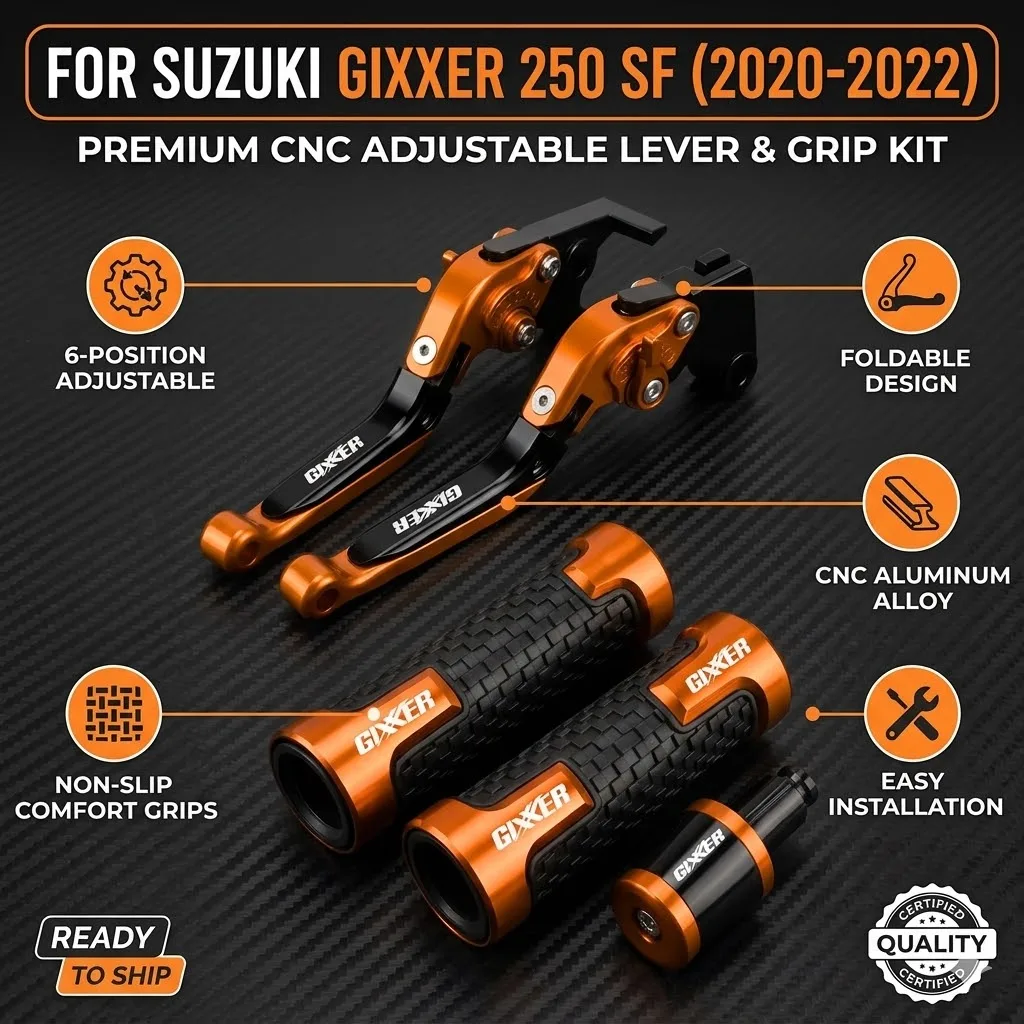 Motorcycle For Suzuki GIXXER 250 SF 250SF 150 125 2020-2022 2023 2024 Brake Clutch Levers Handlebar Grip Handles Hand Grips 2025
Motorcycle For Suzuki GIXXER 250 SF 250SF 150 125 2020-2022 2023 2024 Brake Clutch Levers Handlebar Grip Handles Hand Grips 2025