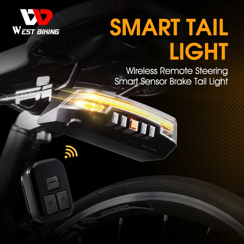 Smart Bike Taillight Wireless Remote Turn Signal Light MTB Road Bicycle LED USB Rechargeable Waterproof Cycling Safety Lamp
Smart Bike Taillight Wireless Remote Turn Signal Light MTB Road Bicycle LED USB Rechargeable Waterproof Cycling Safety Lamp