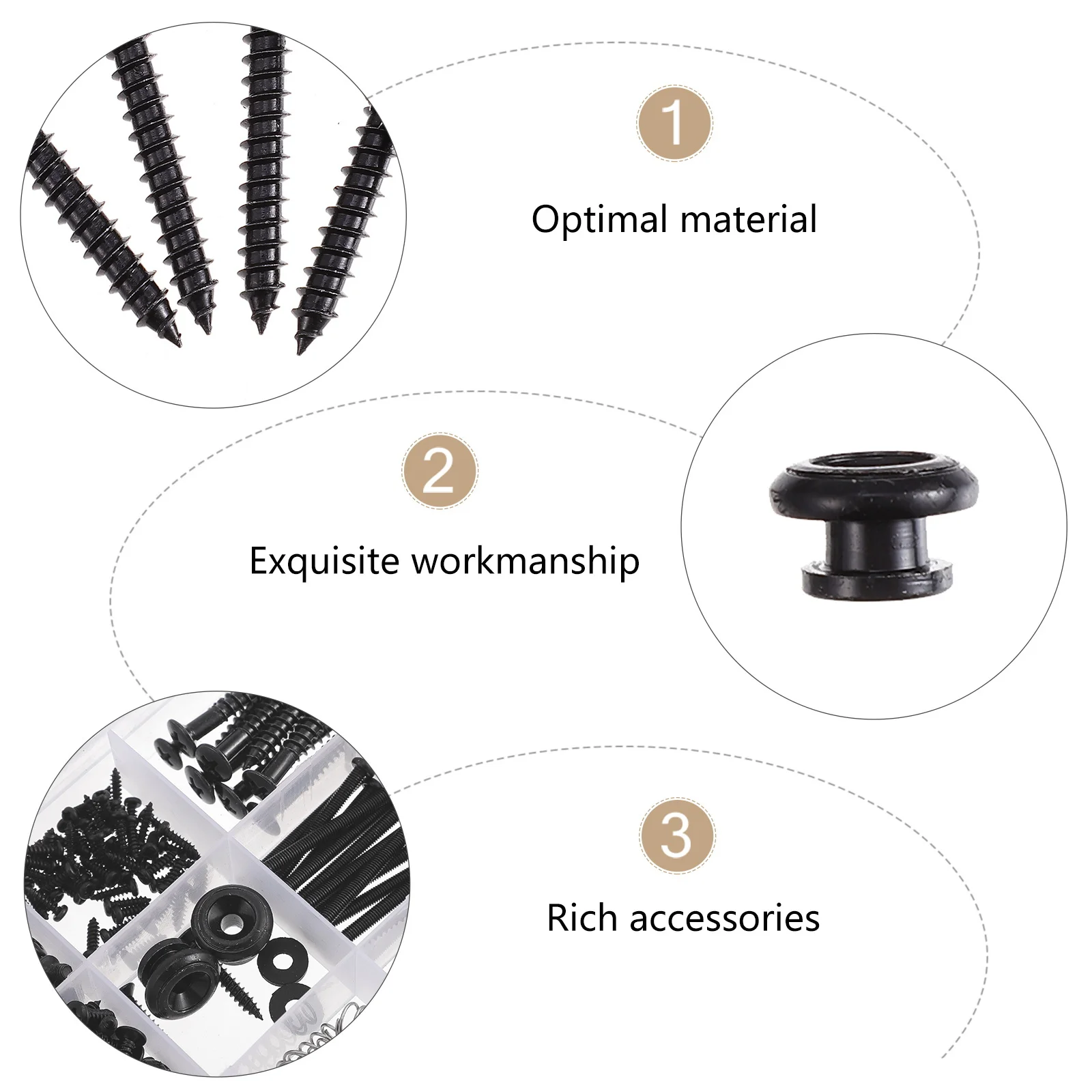 1 Set Guitar Repair Kit 9 Types Screws 2 Strap Buttons Spring Luthier Tool For Electric Guitar Neck Plate Mounting Selector
1 Set Guitar Repair Kit 9 Types Screws 2 Strap Buttons Spring Luthier Tool For Electric Guitar Neck Plate Mounting Selector