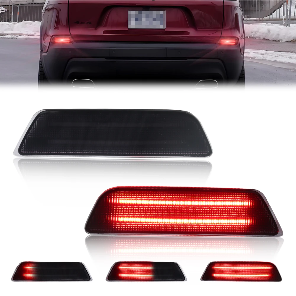 2 шт. задних светоотражателей, стоп-сигналов, габаритных огней, указателей поворота, дневных ходовых огней (DRL) с красными светодиодами для Jeep Cherokee 2019-2023 гг.
2 шт. задних светоотражателей, стоп-сигналов, габаритных огней, указателей поворота, дневных ходовых огней (DRL) с красными светодиодами для Jeep Cherokee 2019-2023 гг.