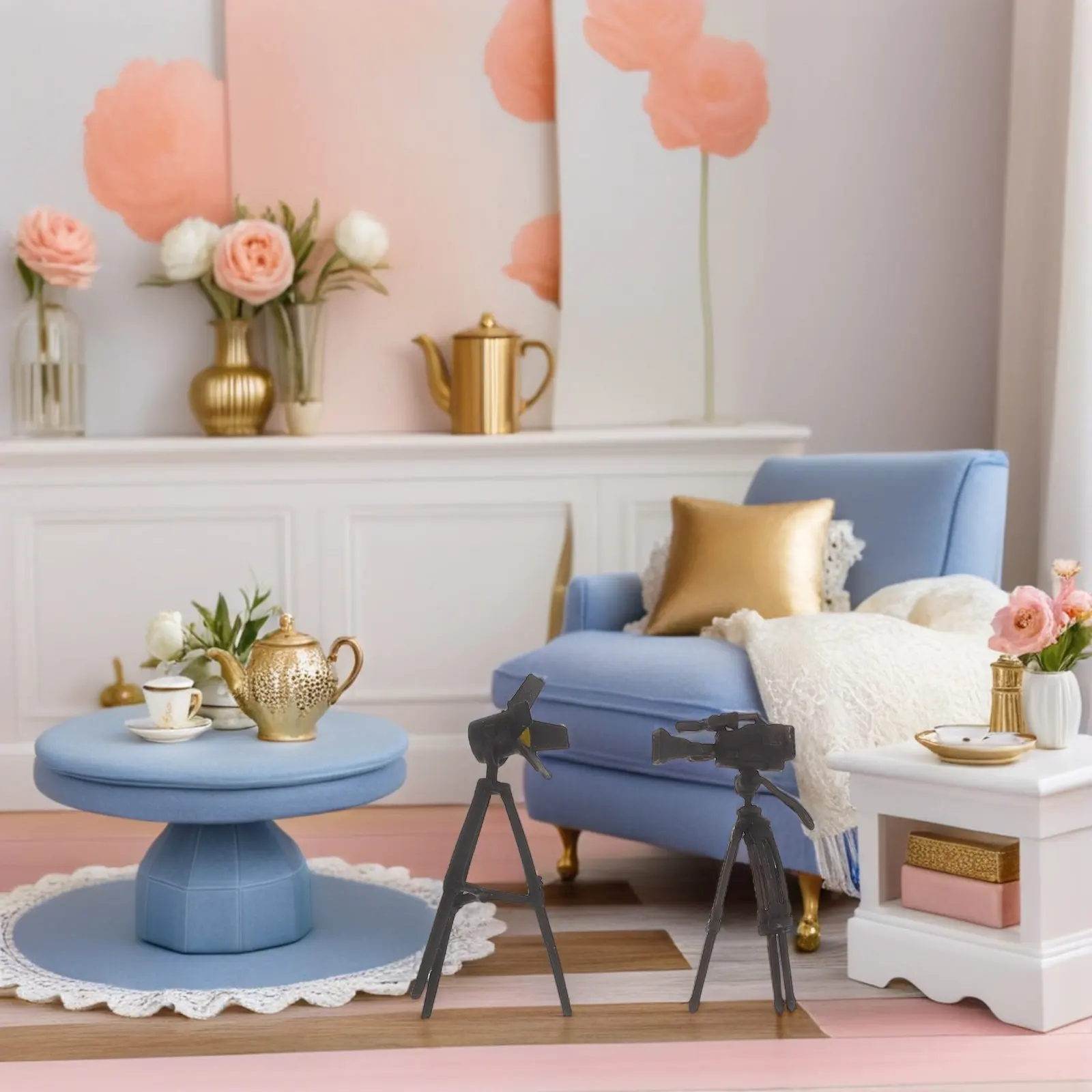 2Pcs Dollhouse Photography Kit Mini Resin Tripod Simulation Lamp for Tabletop Micro Landscape Miniature Decor Setup
2Pcs Dollhouse Photography Kit Mini Resin Tripod Simulation Lamp for Tabletop Micro Landscape Miniature Decor Setup